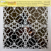 STENCIL 12x12  Spanish Tile TCW806